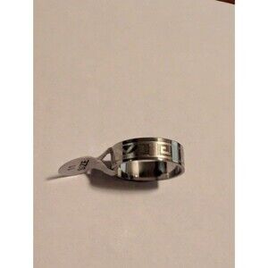 New Greek Key Band Ring - Stainless Steel Silver Size 11 - Men’s / Unisex